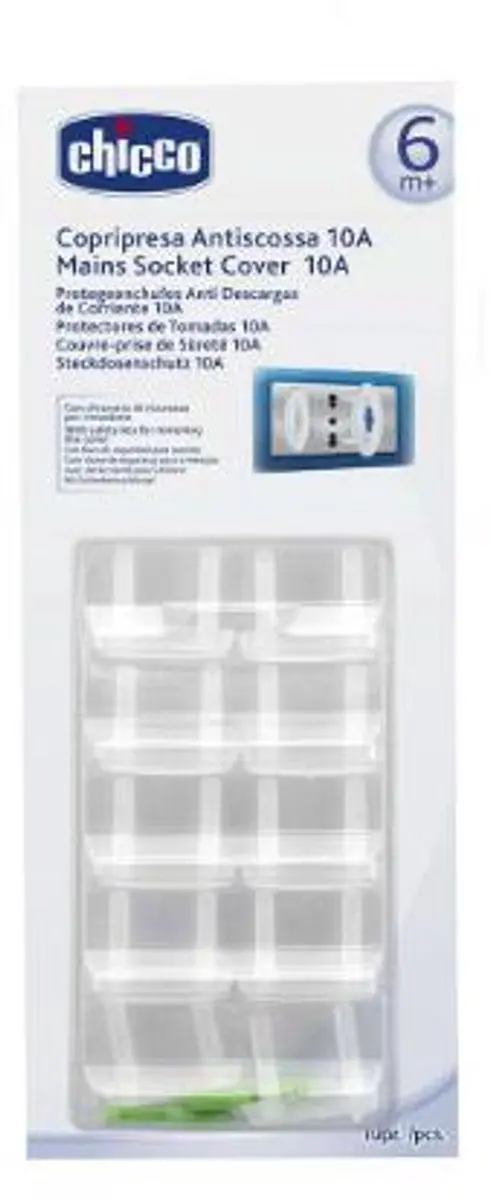 Chicco Stopcontactbeschermers met sleuteltjes - 10 Stuks - Wit