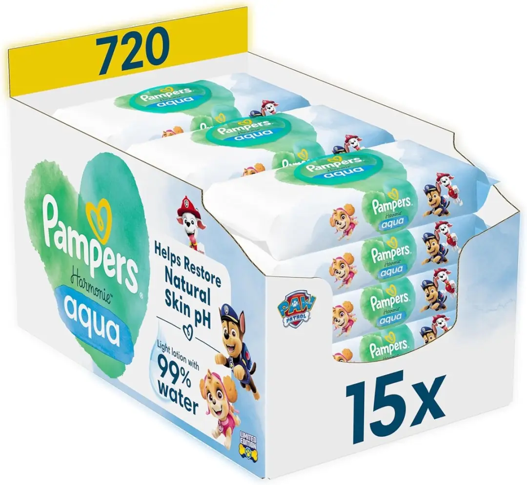 Pampers Harmonie Aqua Billendoekjes Paw Patrol