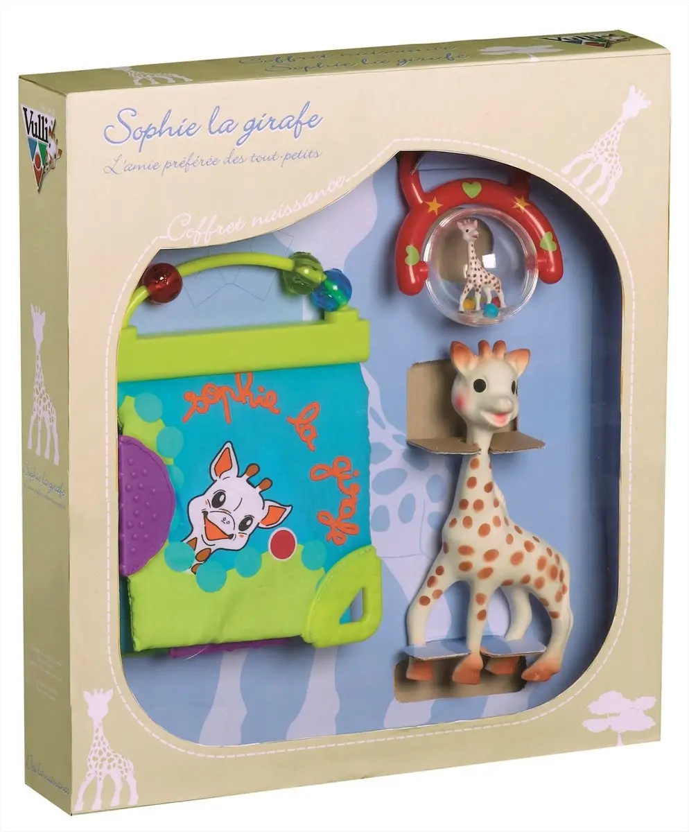 Sophie de Giraf Geboortecadeau - 3-delig Set - Meerkleurig