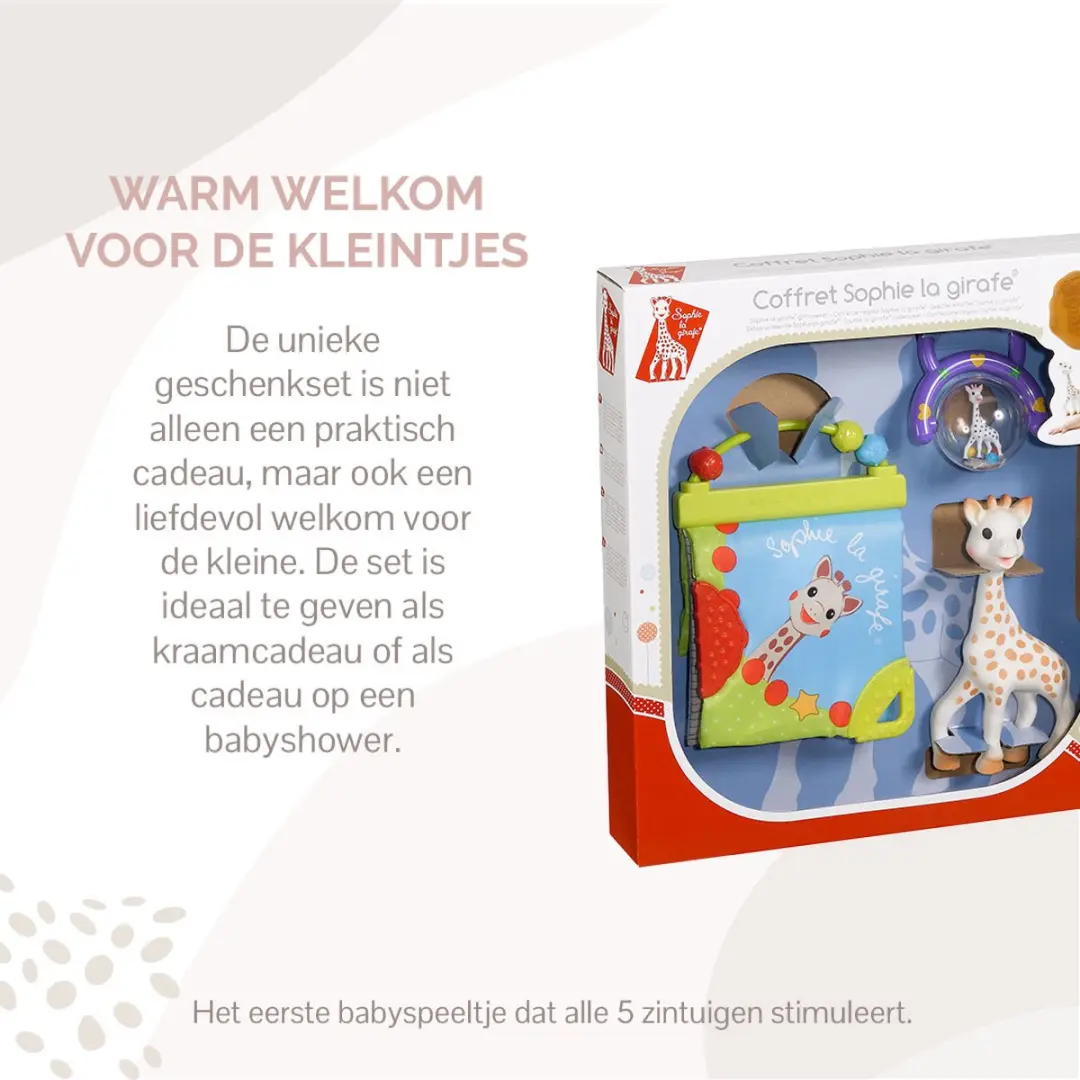 Sophie de Giraf Geboortecadeau - 3-delig Set - Meerkleurig