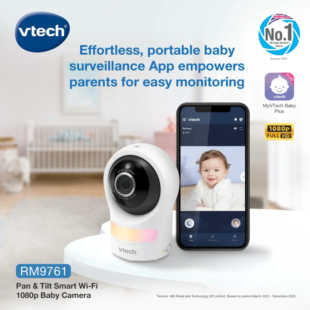 Vtech RM4761 Babyfoon 3,5 inch - Wit