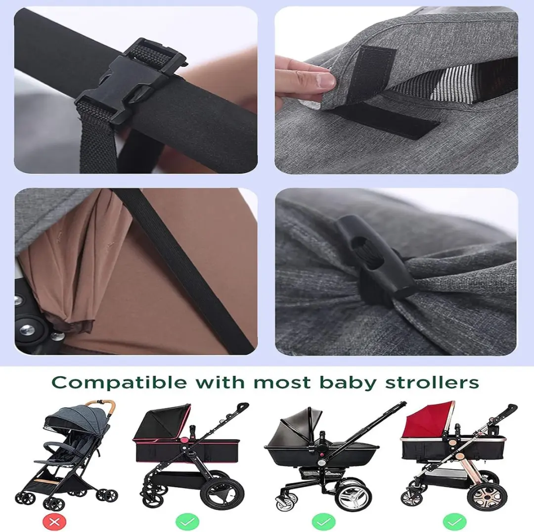 ECTEATOY Zonnekap Kindervewagen - Veelkleurig