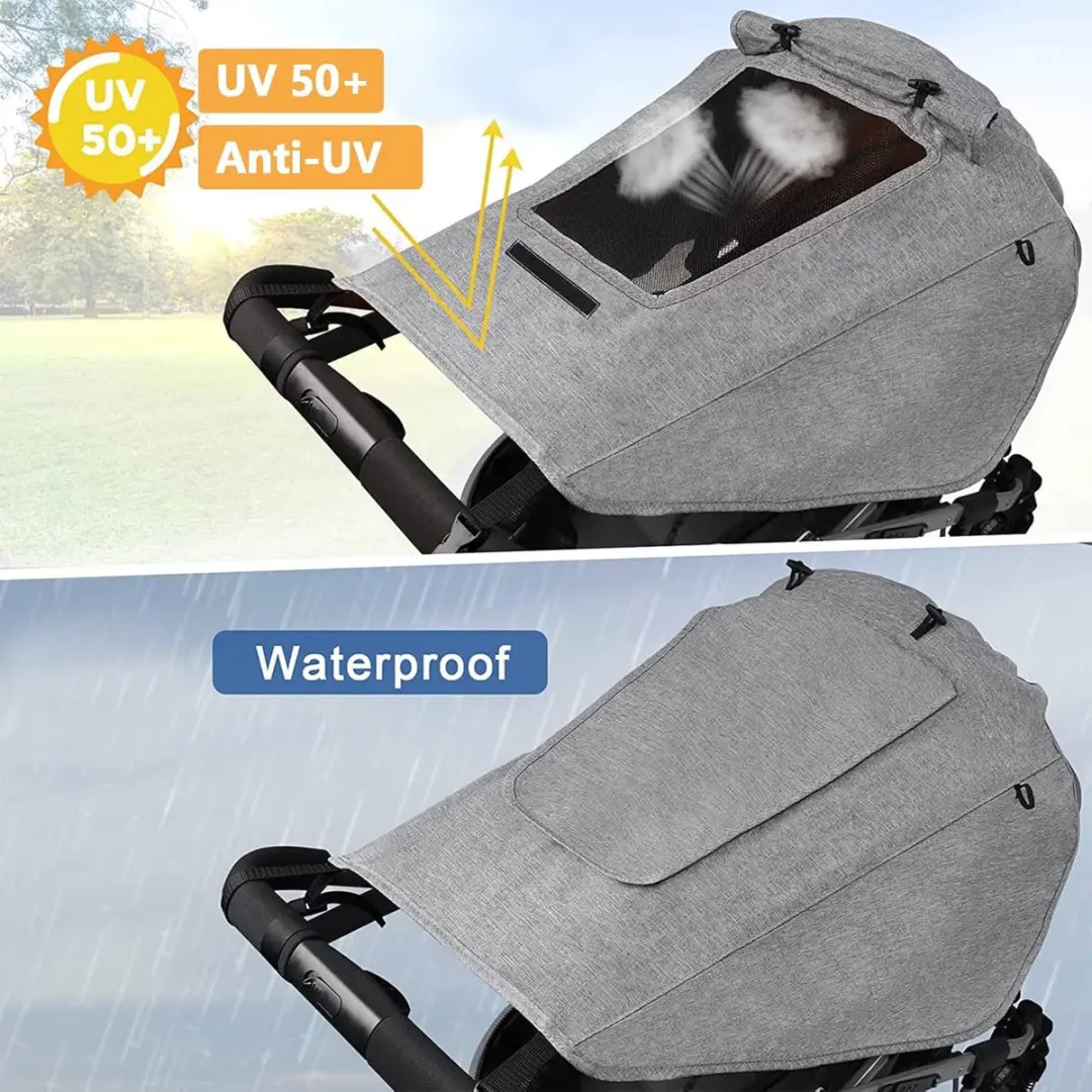 ECTEATOY Zonnekap Kindervewagen - Veelkleurig - afbeelding 6 van 6