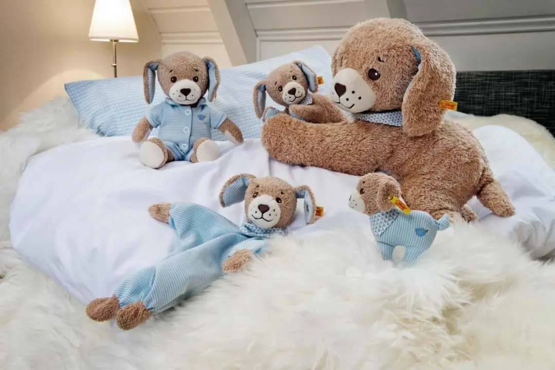 Steiff Gute Nacht Hund Speeldoos - Beige