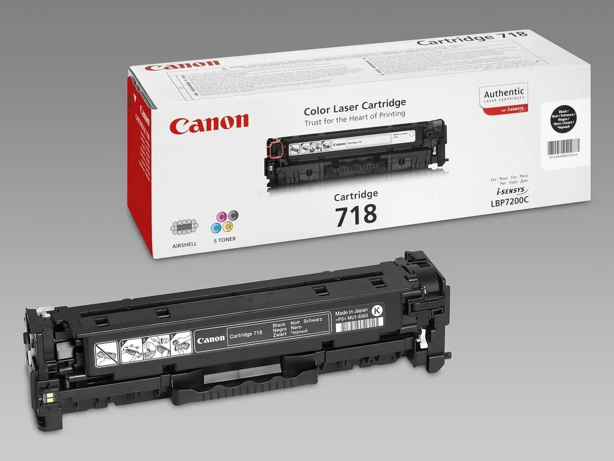 Canon 718 Tonercartridge - 50061526 - 2900 Pagina's - Zwart