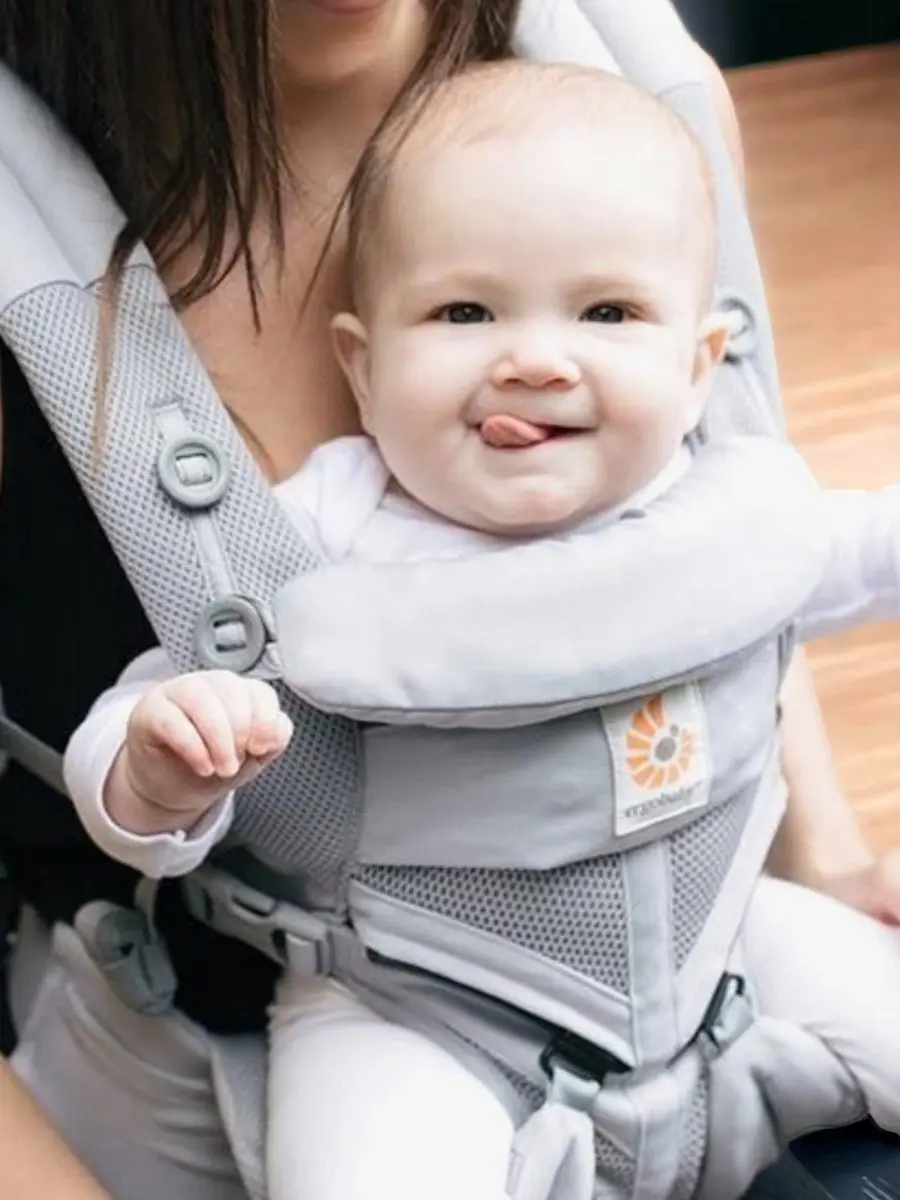 Ergobaby Omni 360 Cool Air Mesh Draagzak - Licht Grijs
