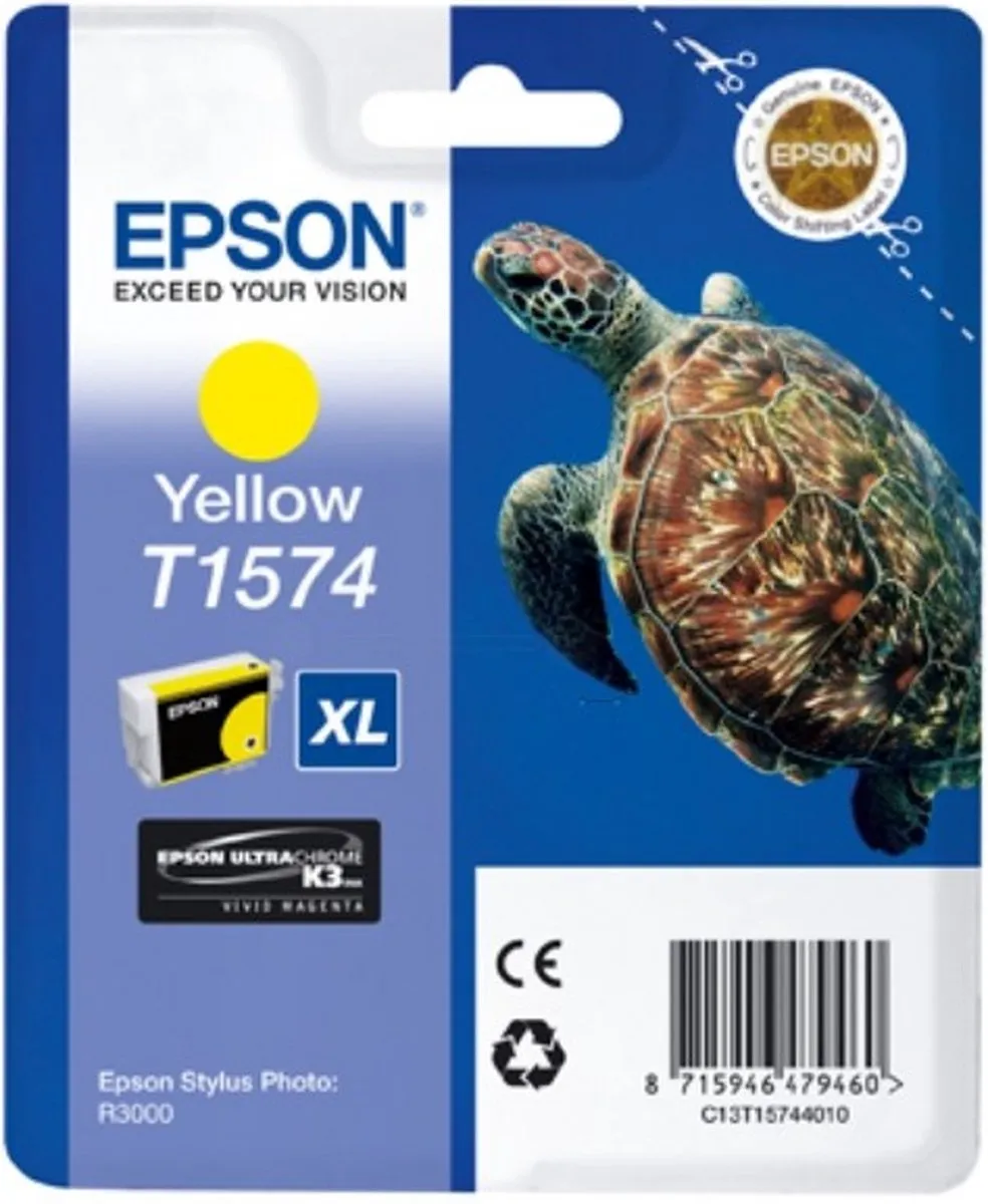 Epson T1574 Geel Inktcartridge C13T15744010