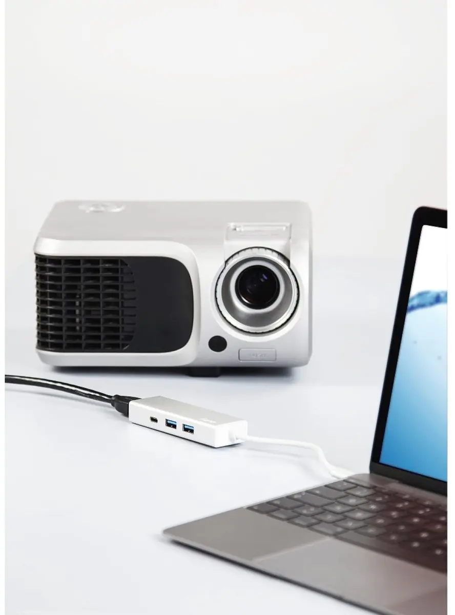 Hama USB-C Hub 1:3 Aluminium - 2x USB-A, HDMI - Zilver