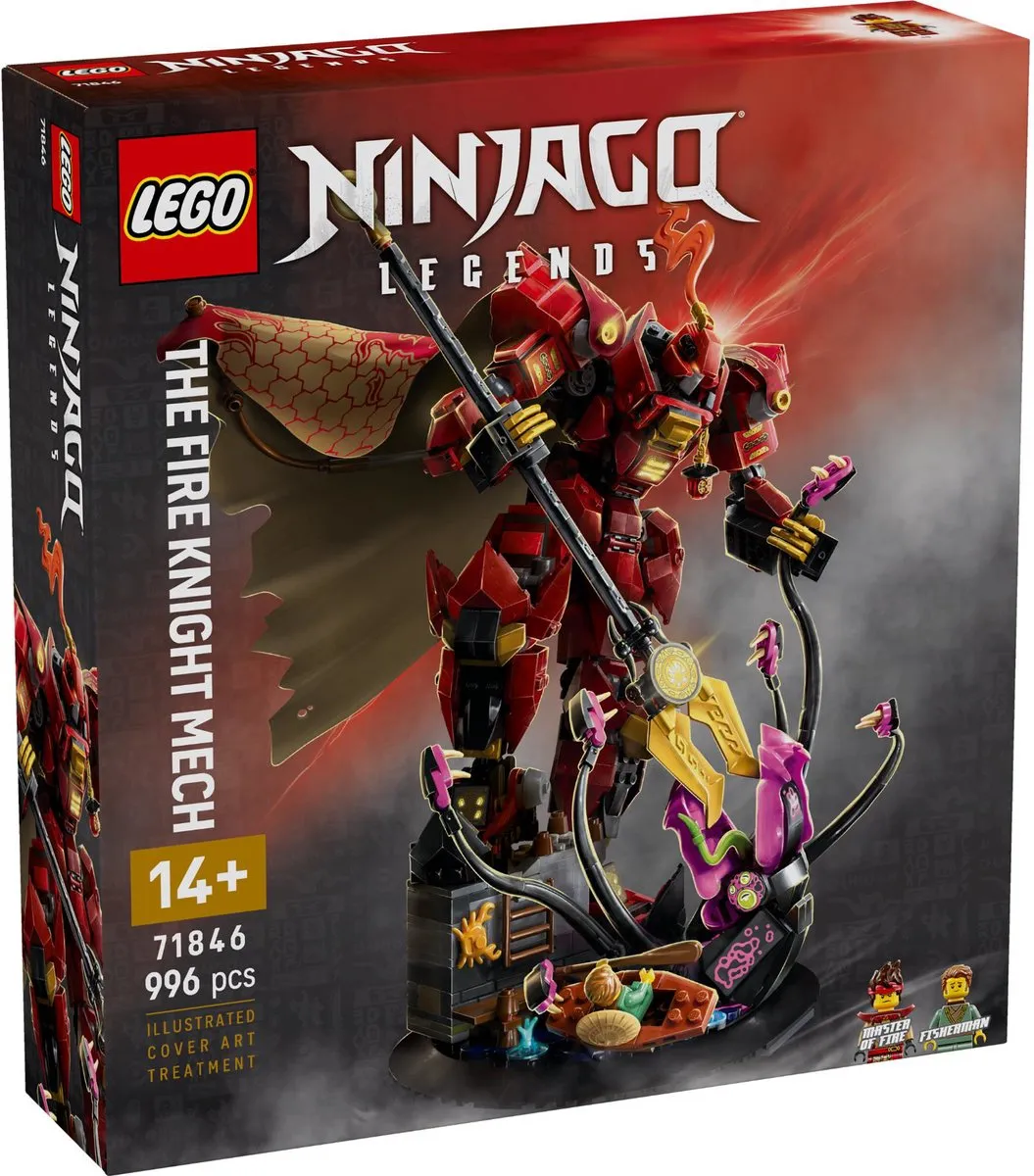 LEGO Ninjago De Vuurriddermecha Bouwpakket 71846 - 996 Stukken - 2 Minifiguren