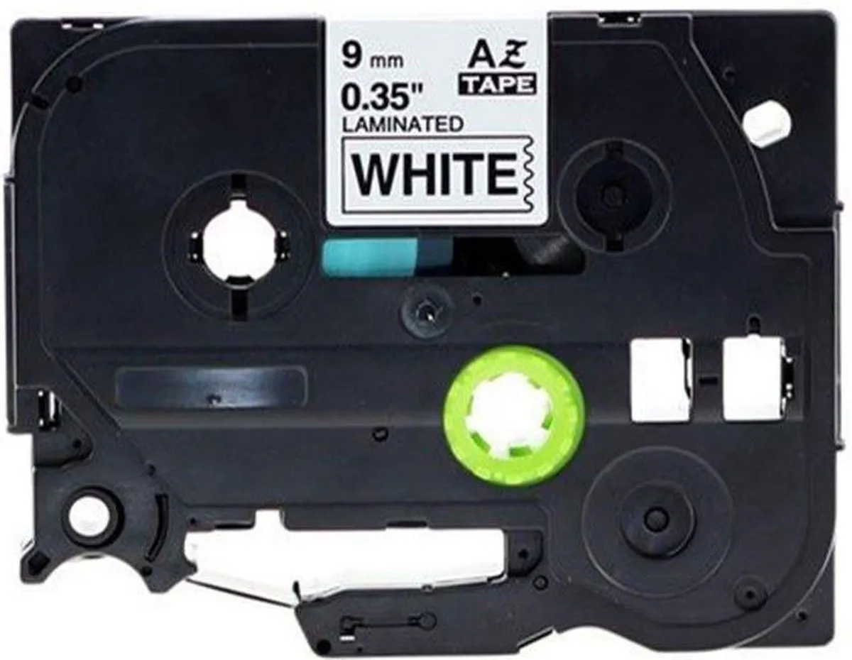 Brother Ril Bro.tape Wit-zw 9mm-221 - 221 Stuks - afbeelding 2 van 3