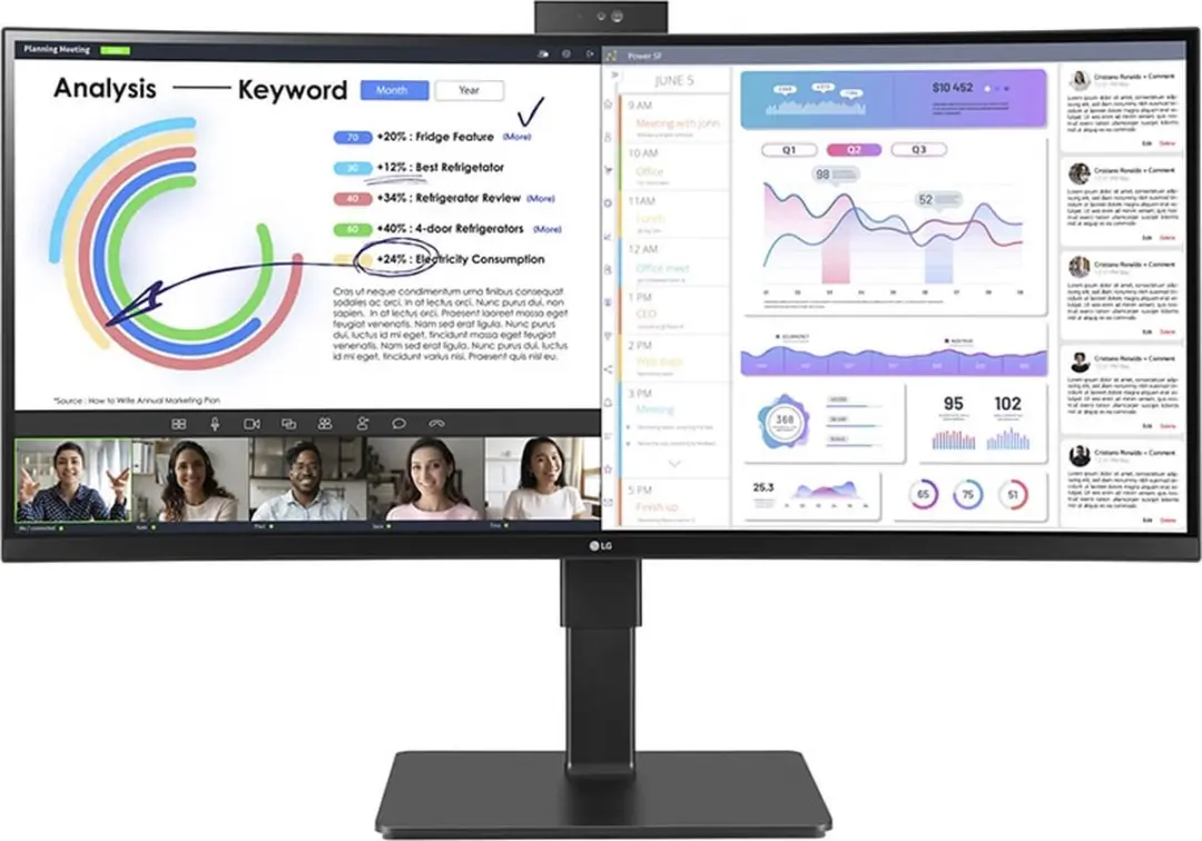 LG 34BQ77QC-B Ultrawide Monitor 34 Inch