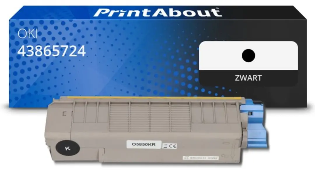 PrintAbout Huismerk Toner Zwart 43865724-PA