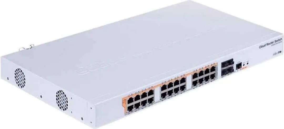 MikroTik CRS328-24P-4S+RM Managed Switch - 24x PoE 1Gbps - 4x SFP+ - Wit