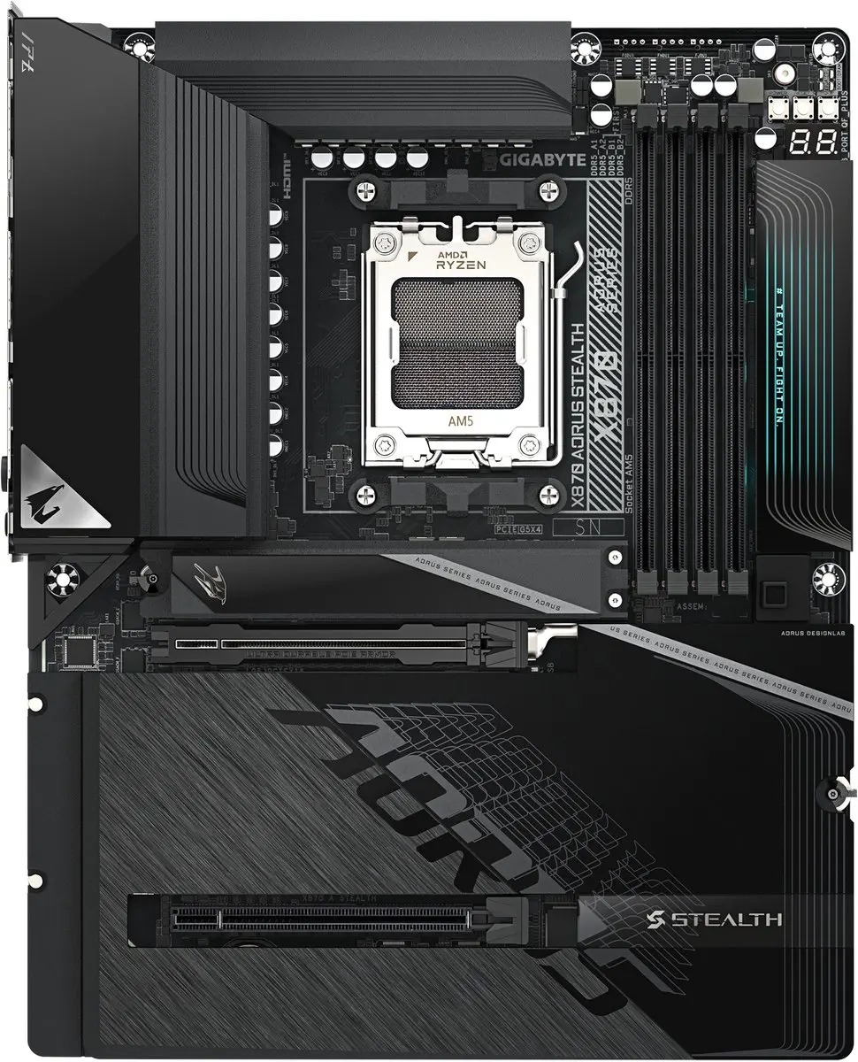 Gigabyte X870 AORUS STEALTH X870 ATX Moederbord - afbeelding 6 van 6