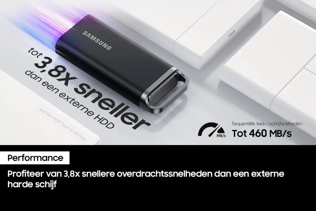 Samsung Portable T5 EVO MU-PH8T0S/EU Externe SSD 8TB - Zwart