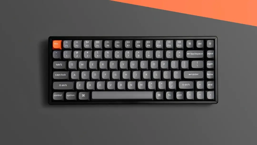Keychron K2 Max QMK Toetsenbord - Brown Switch - Grijs