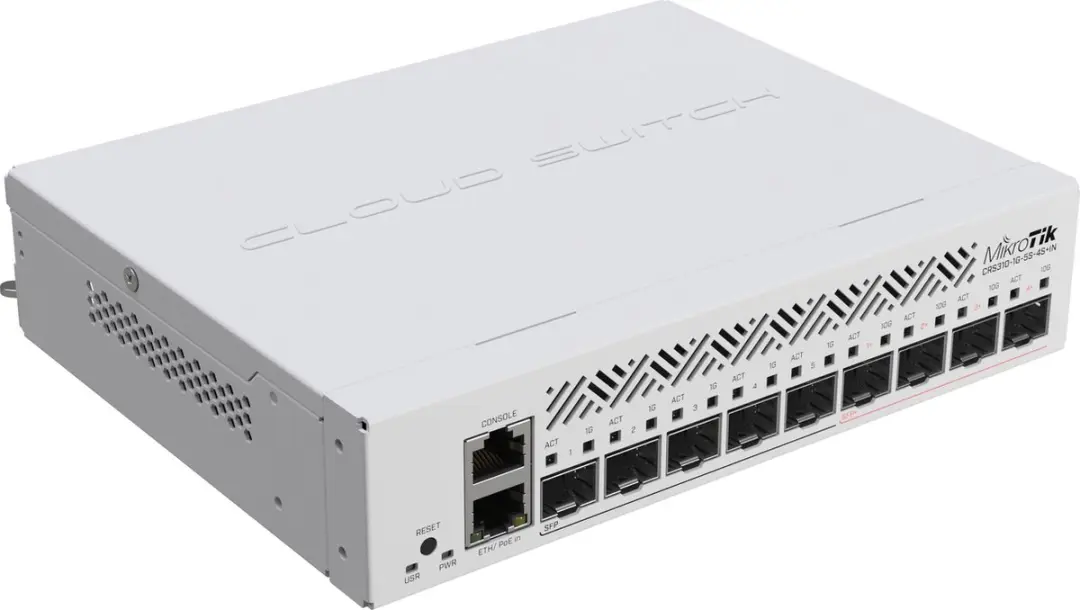 Mikrotik CRS310-1G-5S-4S+IN Switch - 1x RJ45, 5x SFP, 4x SFP+