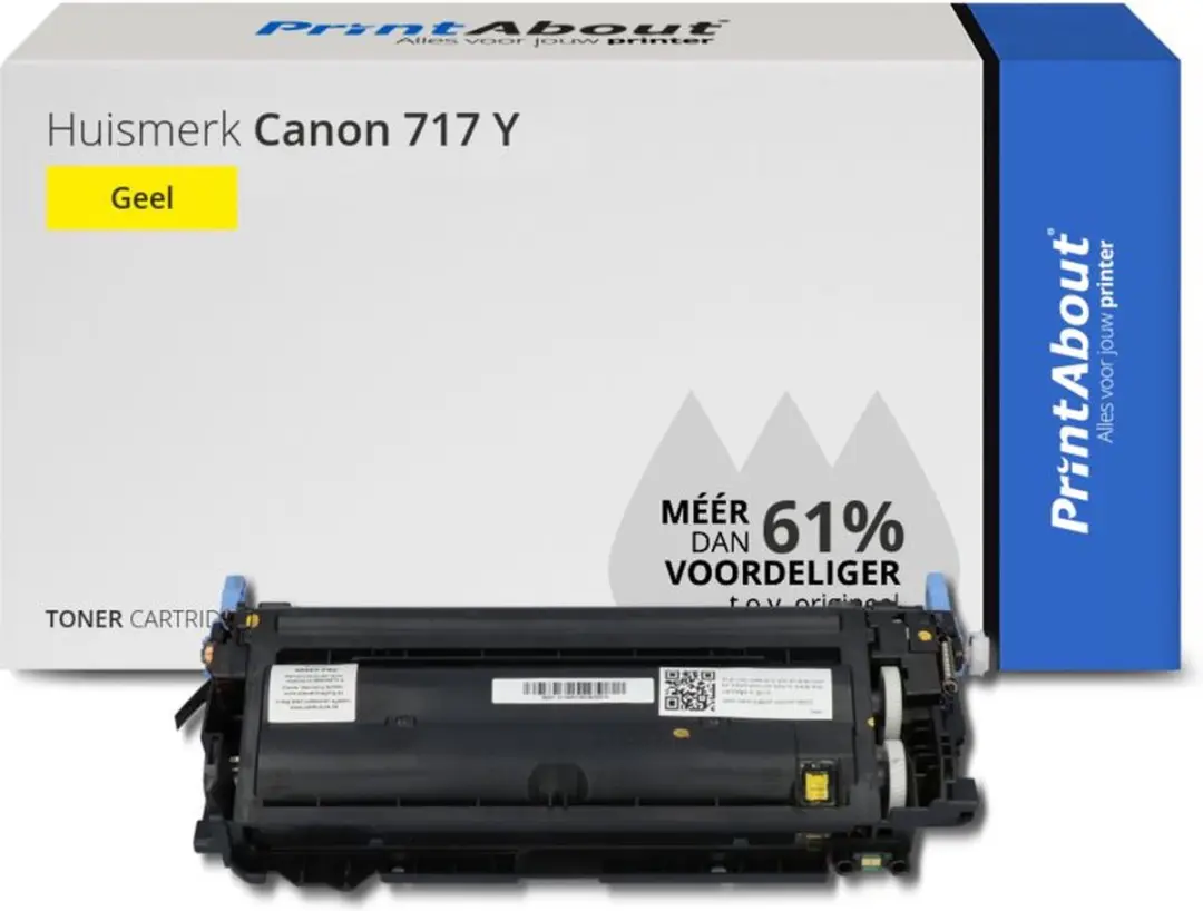 PrintAbout Canon 717 Y-PA Toner Geel - 4.500 pagina's