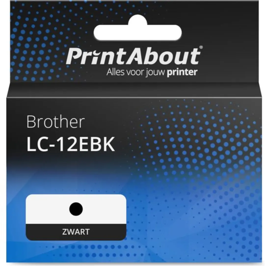 PrintAbout LC-12EBK Inktcartridge - Zwart - 3000 pagina's
