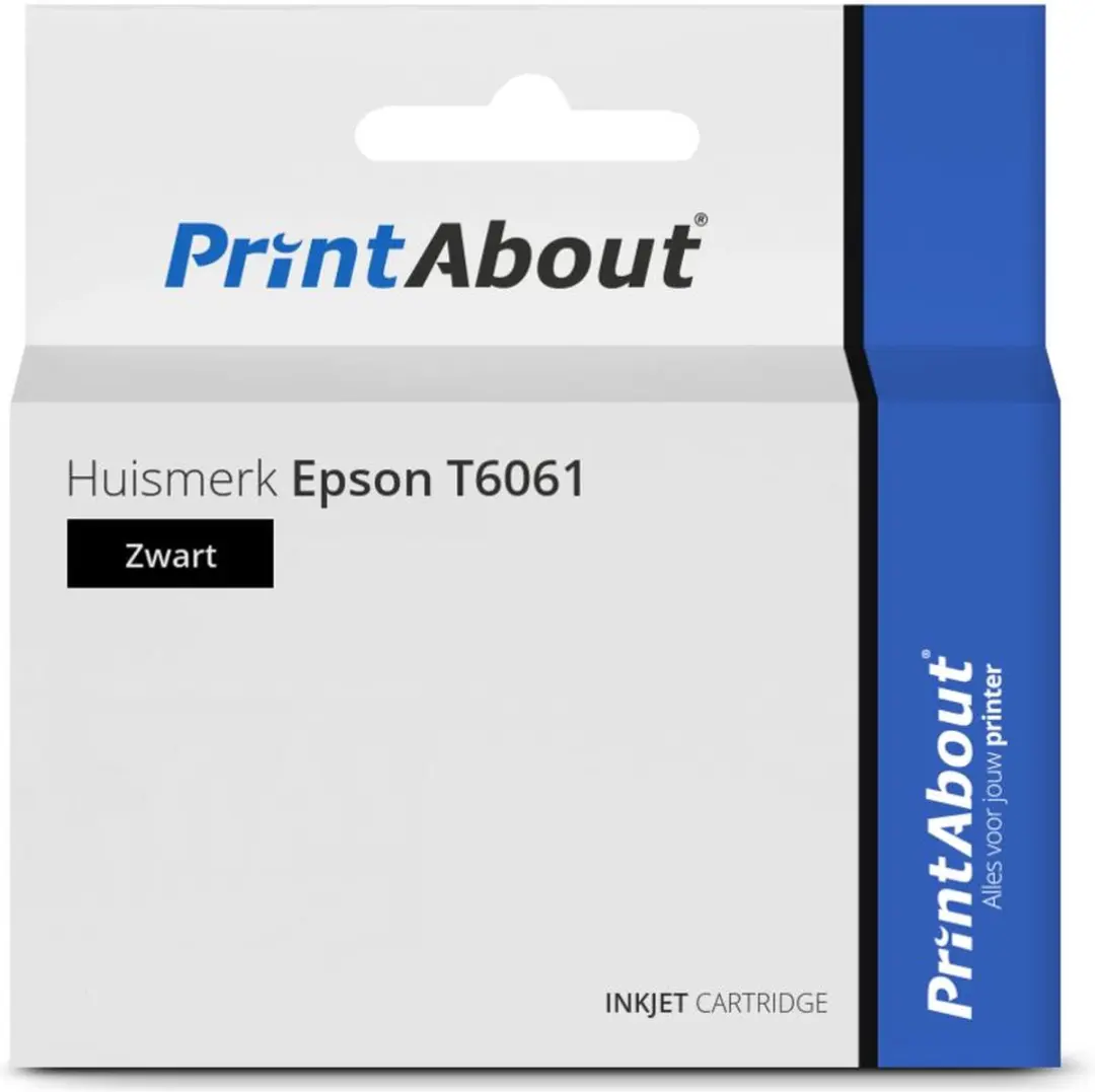 PrintAbout T6061 Inktcartridge Zwart