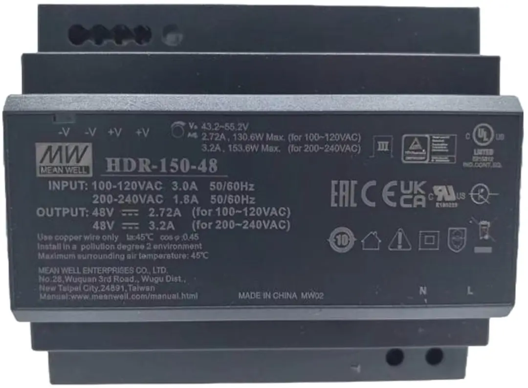 Hikvision DS-KAW150-4N Voedingsadapter 150W 48V
