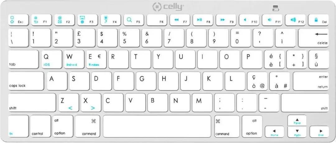 Celly Smart Worker Toetsenbord SWKEYBOARDBT Wit - 8021735762638 - afbeelding 6 van 6