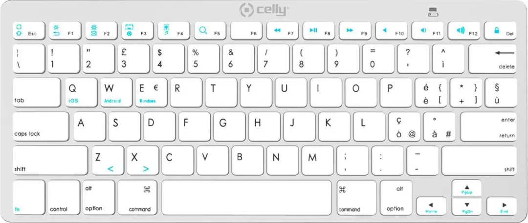 Celly Smart Worker Toetsenbord SWKEYBOARDBT Wit - 8021735762638