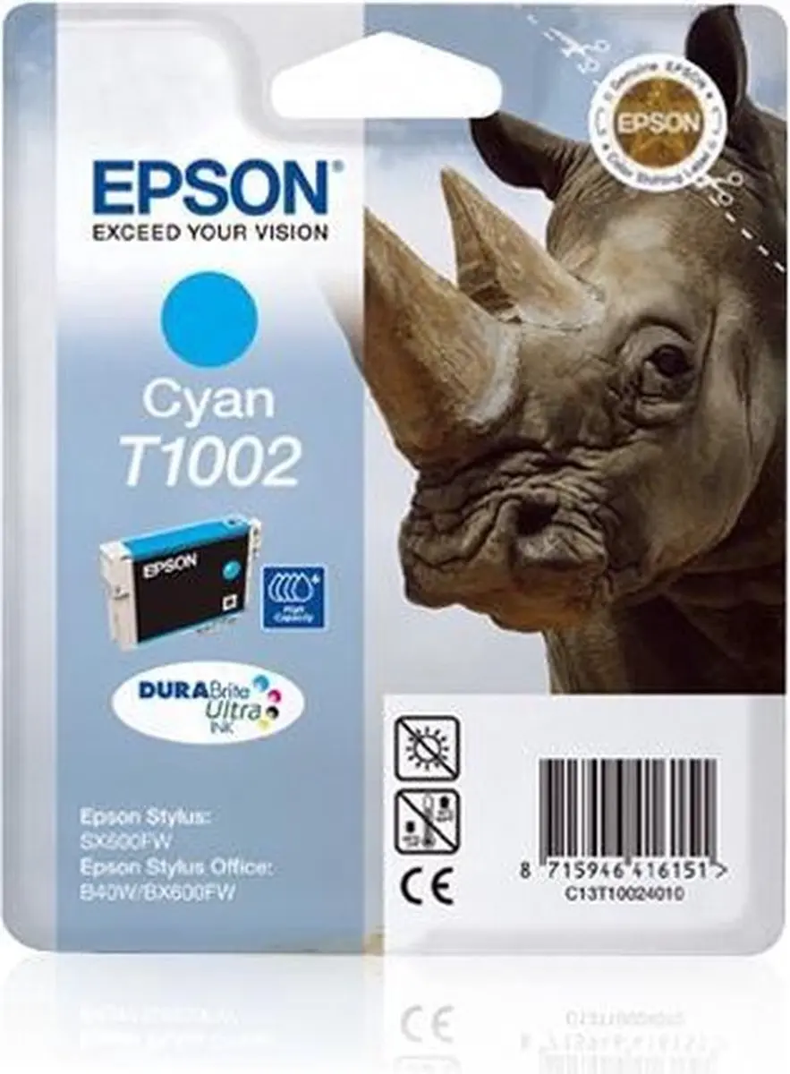 Epson T1002 C13T10024020 Cyaan Inktcartridge