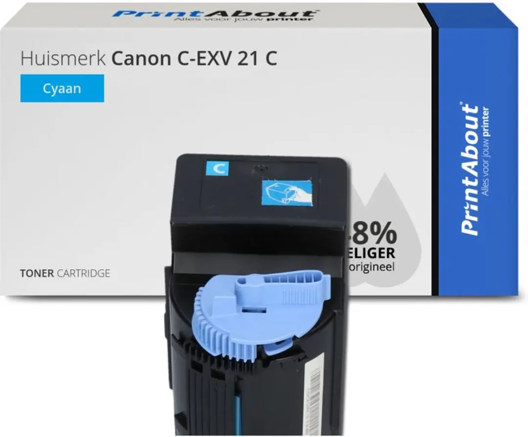 PrintAbout Huismerk Canon C-EXV 21 C Toner