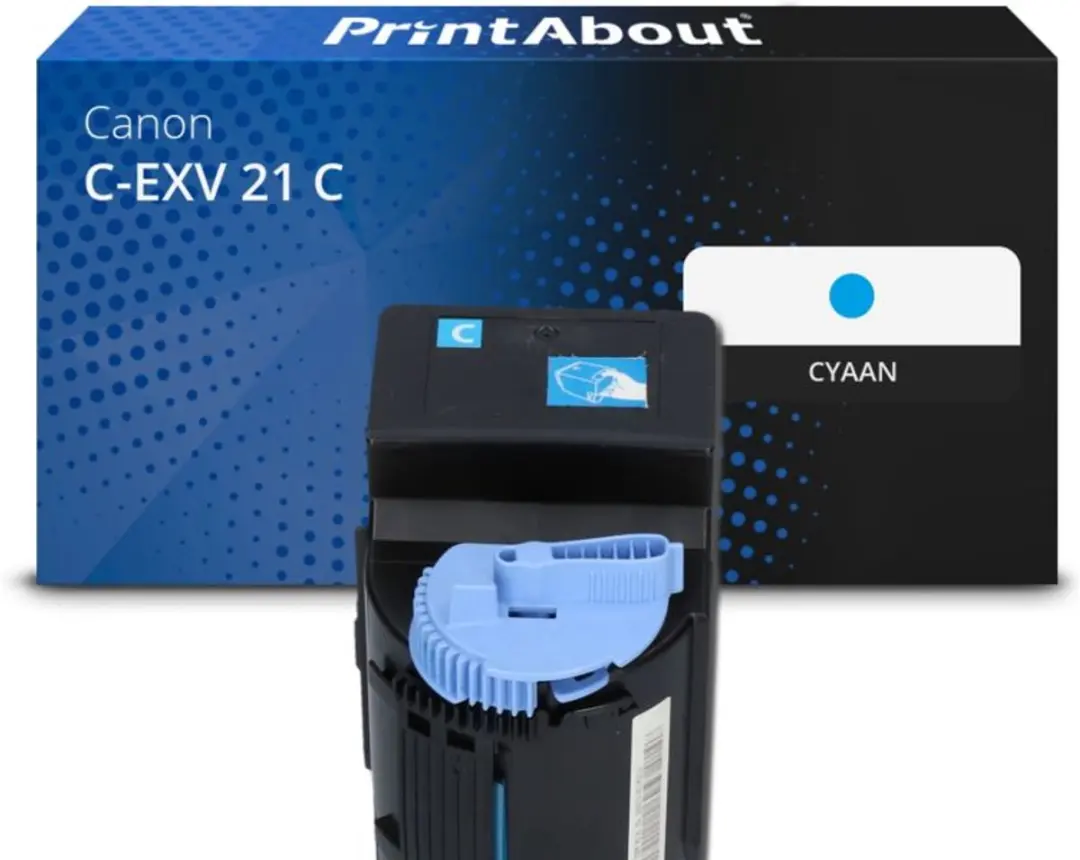 PrintAbout Huismerk Canon C-EXV 21 C Toner - Cyaan
