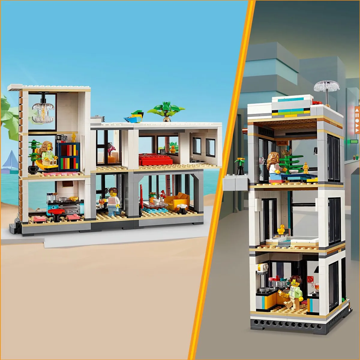 LEGO Creator 3in1 Modern Huis 31153 - 939 Stukken - afbeelding 3 van 6