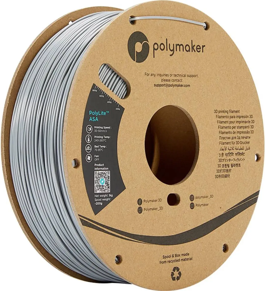 Polymaker PolyLite ASA Filament 1.75mm 1000g