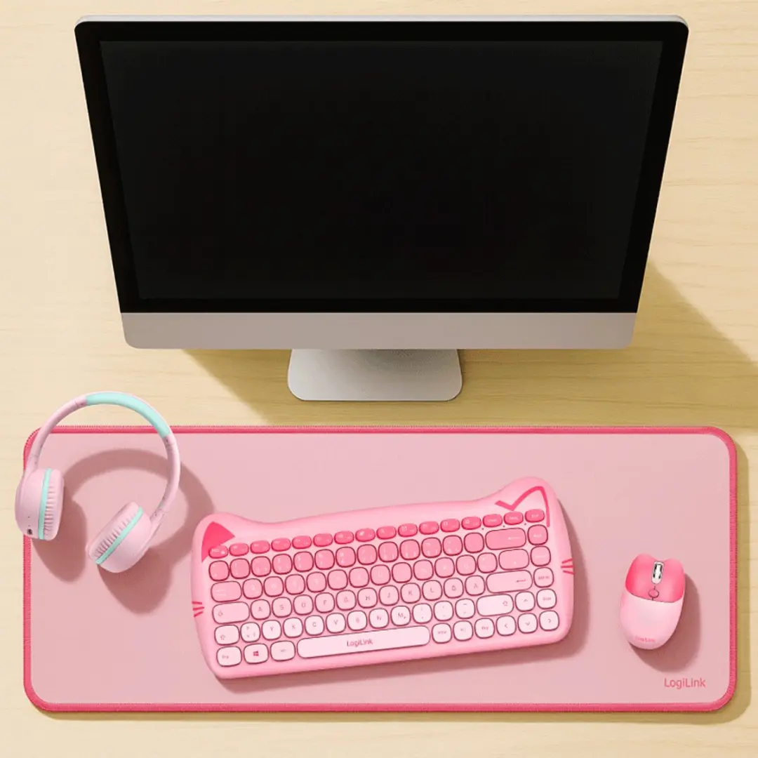 Logilink ID0222 Game-muismat - Roze