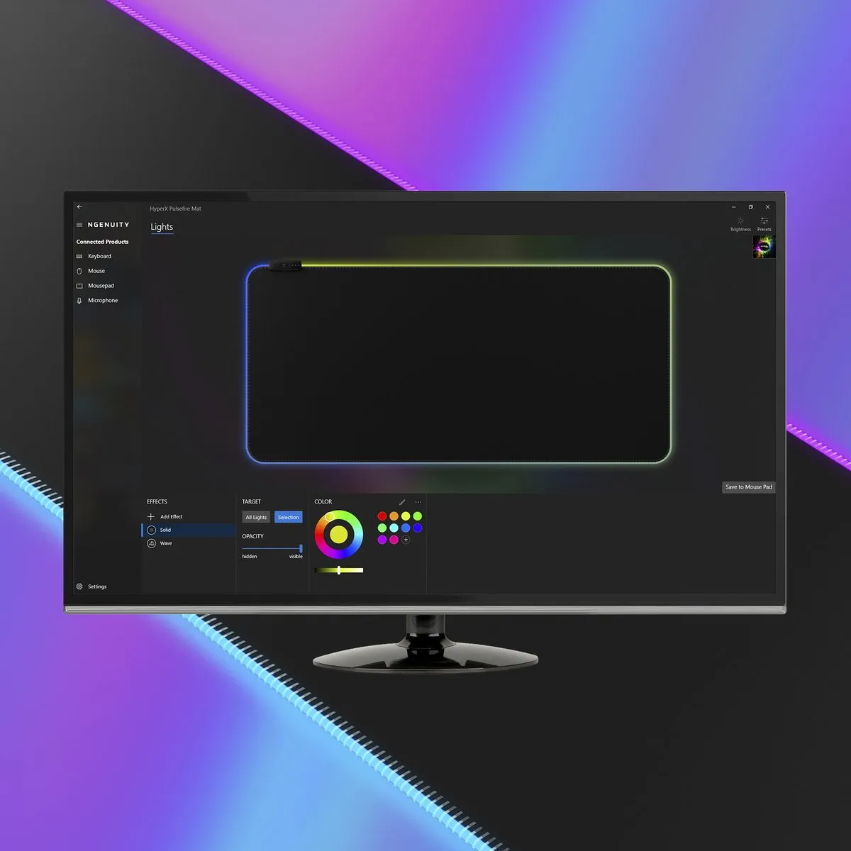 HyperX Pulsefire Gaming Muismat M - Zwart
