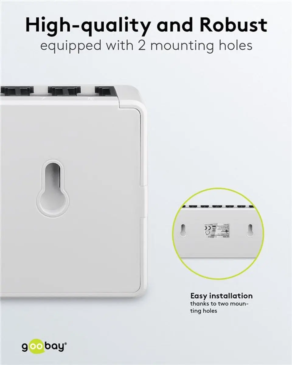 Goobay 8-Poorts Gigabit Ethernet Switch - Wit