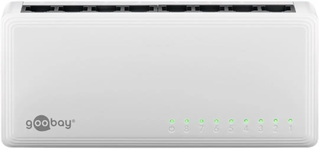 Goobay 8-Poorts Gigabit Ethernet Switch - Wit