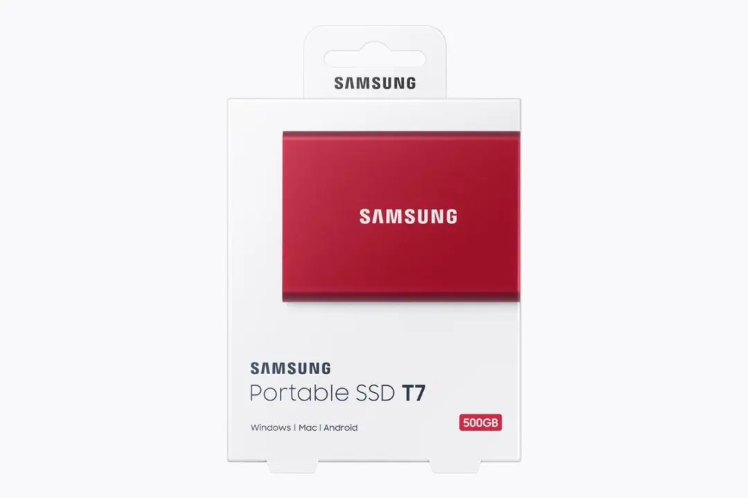 Samsung Portable T7 MU-PC500R/WW Externe SSD 500GB - Rood