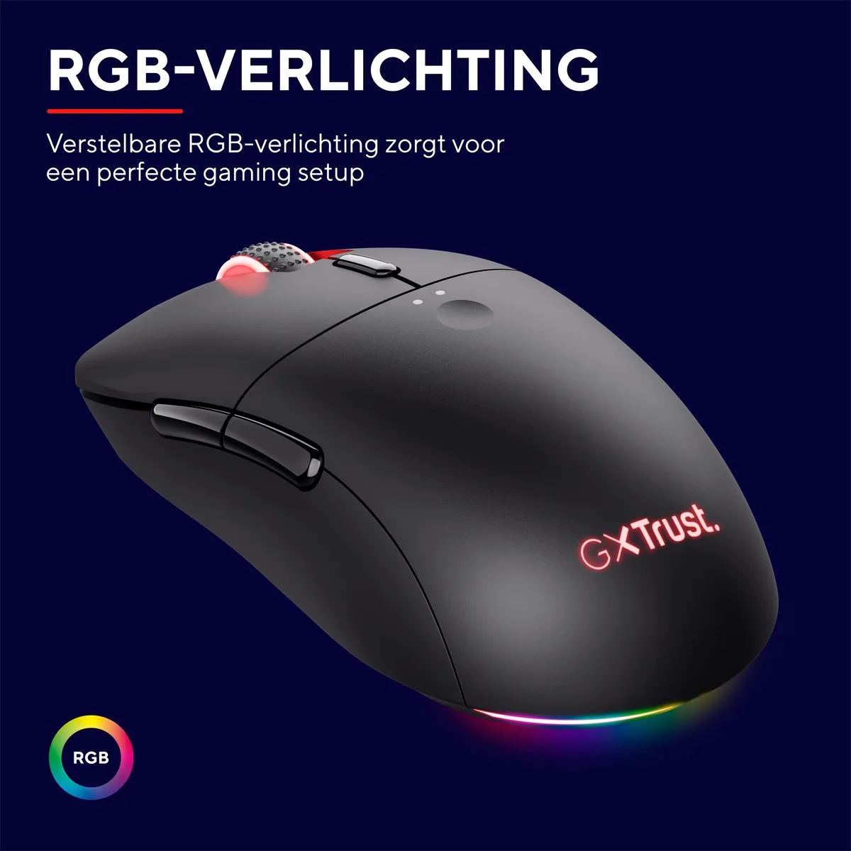 Trust GXT 980 Redex Draadloze Muis - Zwart