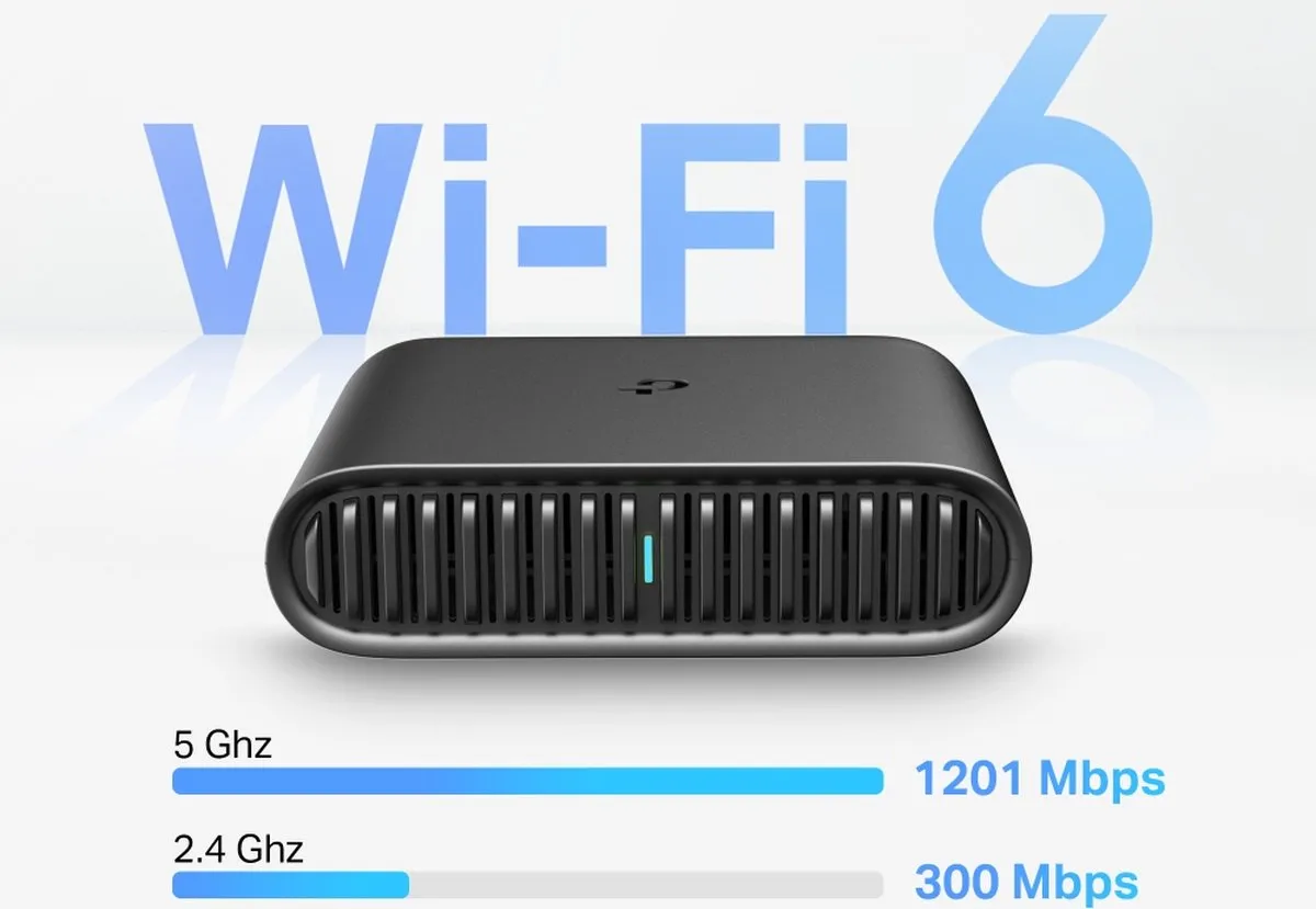 TP-Link TL-WR1502X Reisrouter - Dual Band WiFi 6 - 1500 Mbps - Zwart