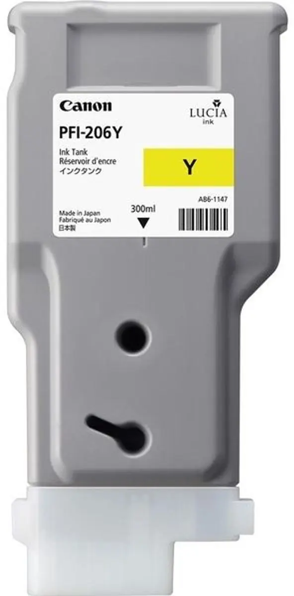 Canon PFI-206Y Geel Inktcartridge 300ml