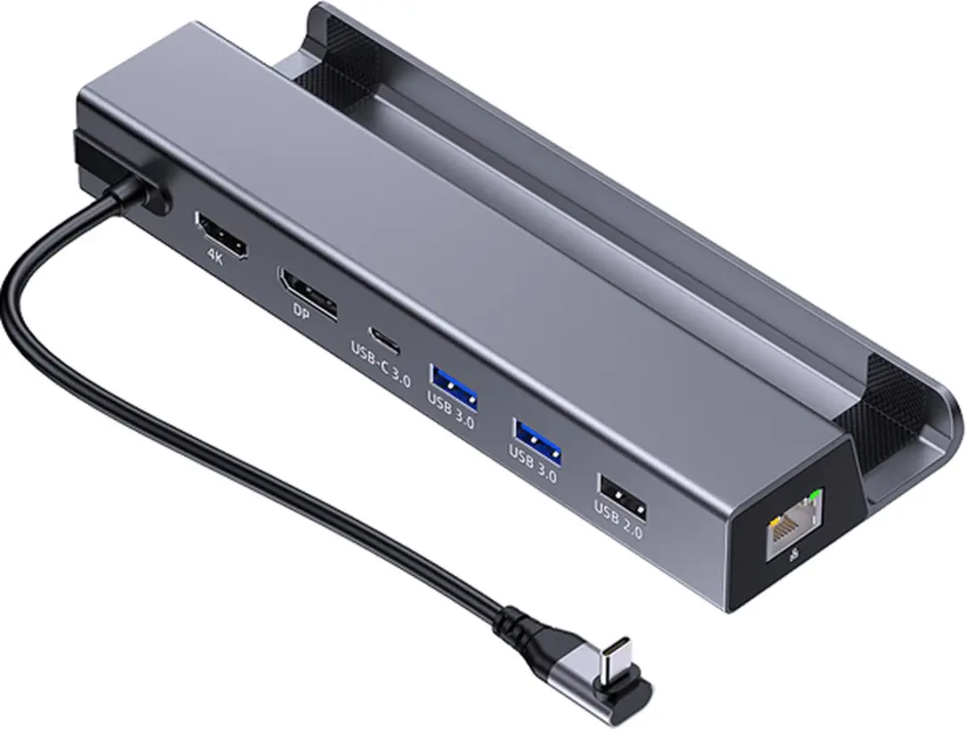 NÖRDIC DOCK-194 Steam Deck Docking Station - Grijs