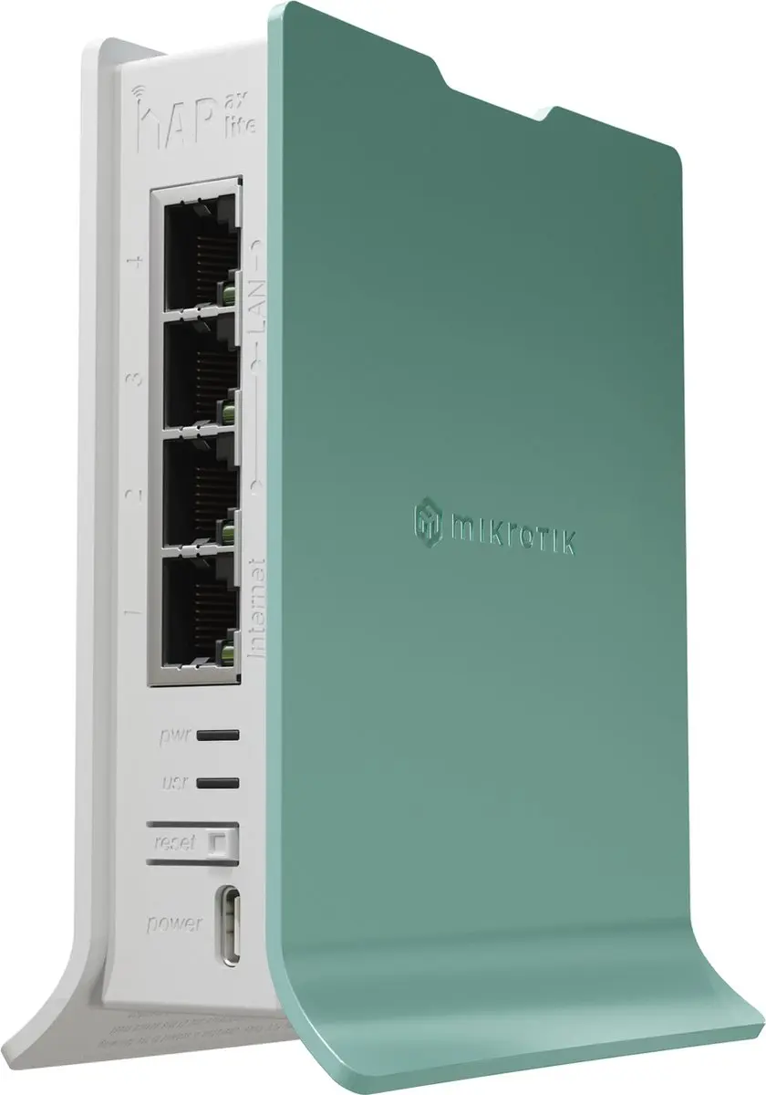 MikroTik hAP L41G-2AXD Router - 4x Gigabit - 2.4GHz - Groen/Wit