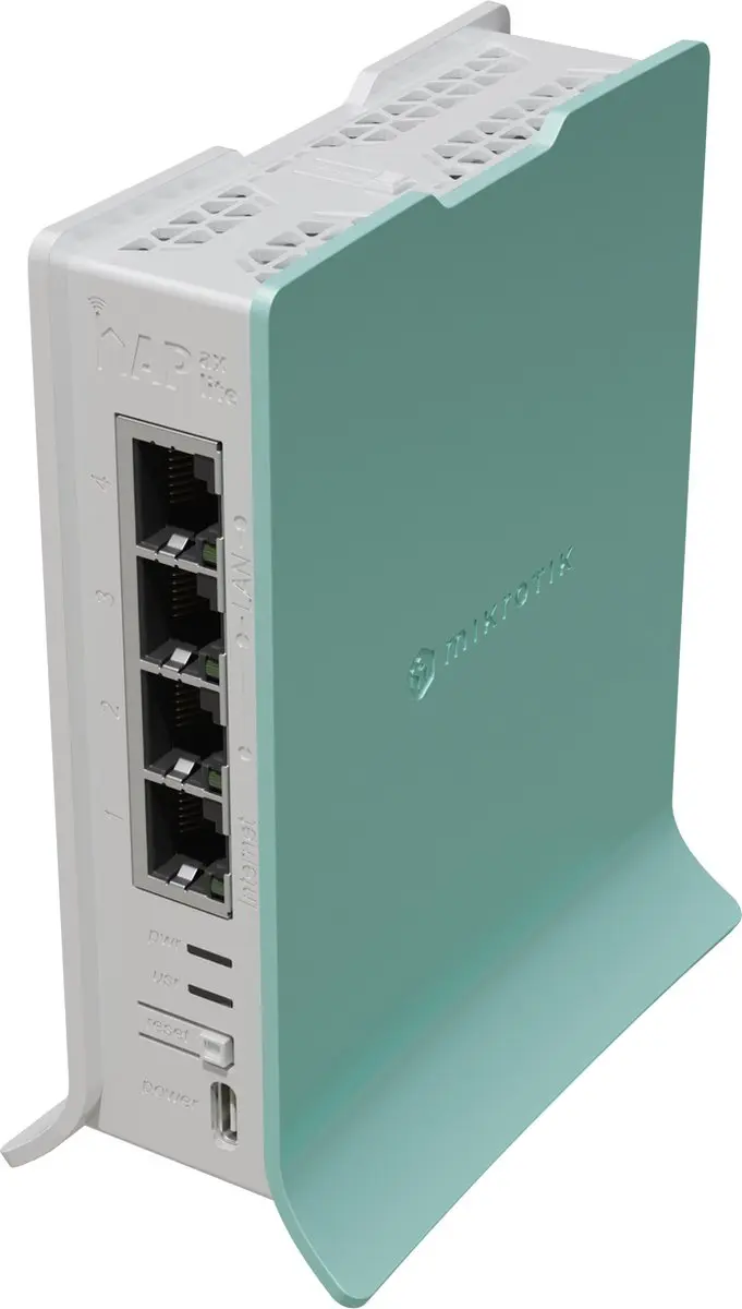 MikroTik hAP L41G-2AXD Router - 4x Gigabit - 2.4GHz - Groen/Wit