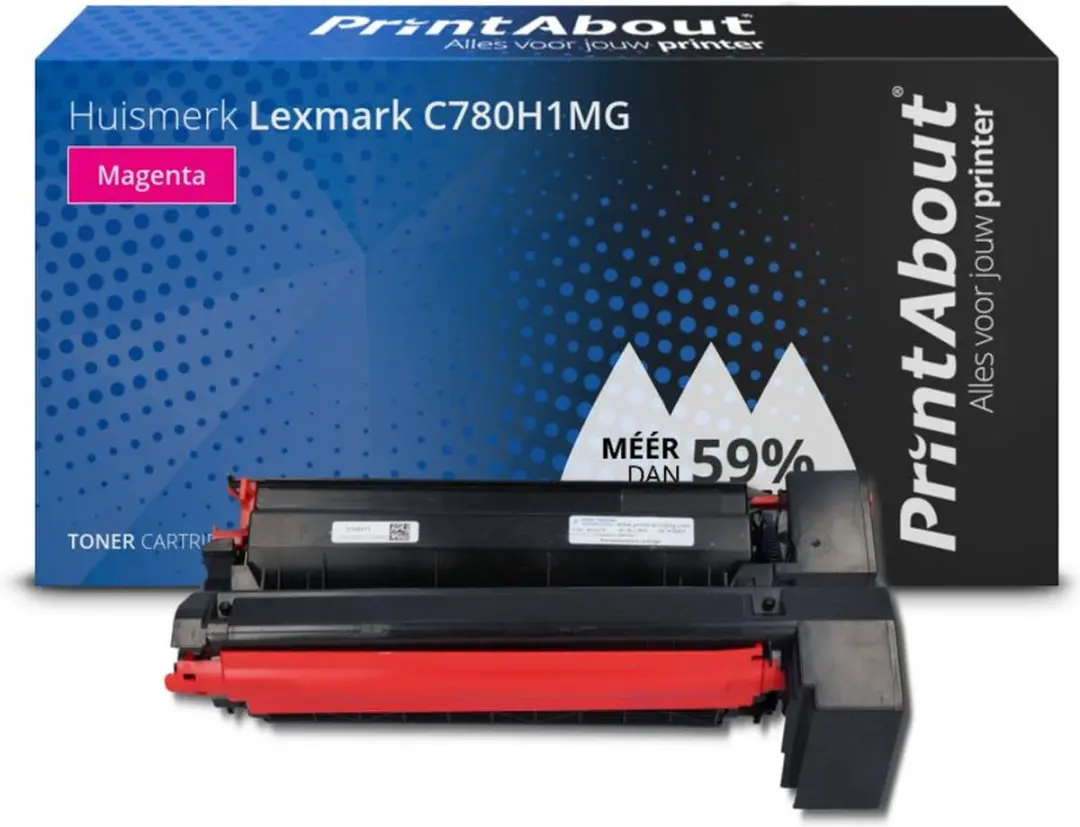 PrintAbout Lexmark C780H1MG-PA Toner Magenta - 11.000 pagina's