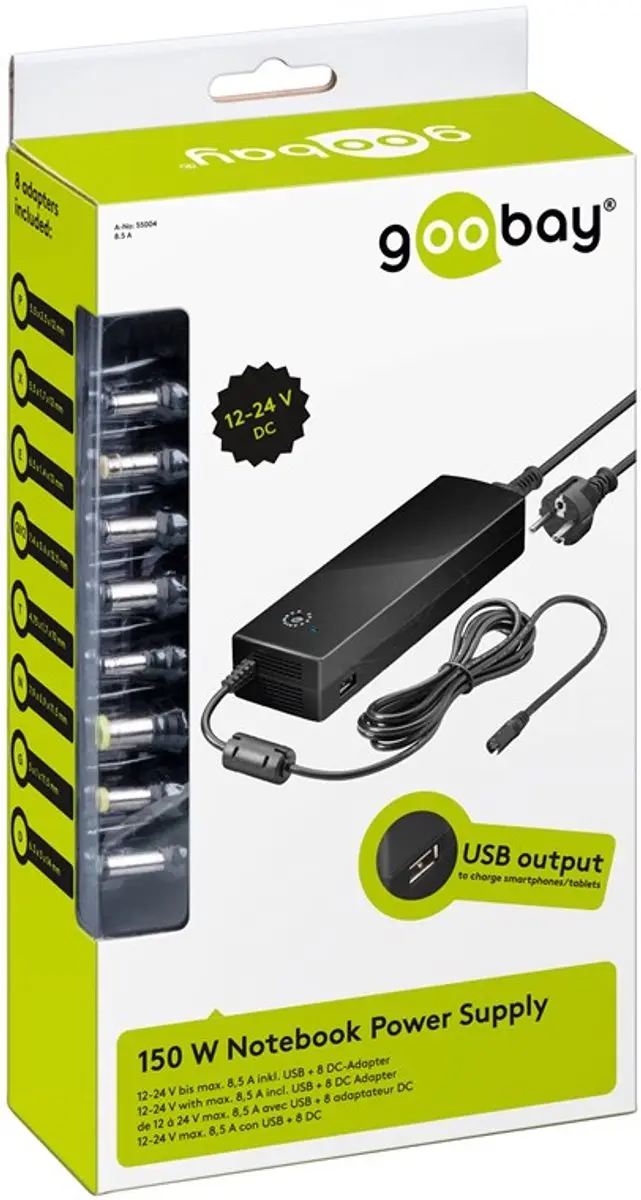 Goobay 55004 Netvoeding Inverter 134.5W - Zwart