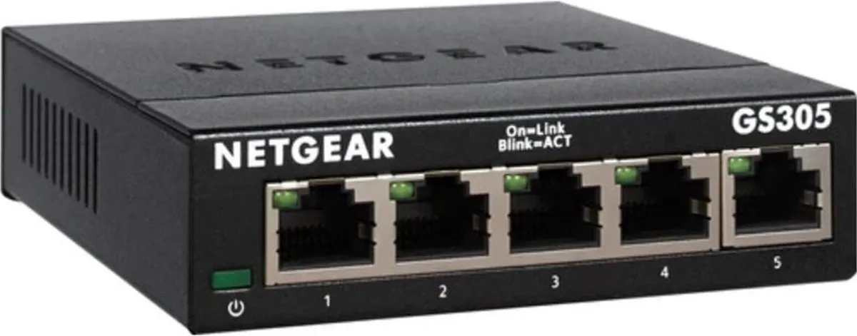 Netgear GS305 Unmanaged Switch 5 Poorten - 1Gbps