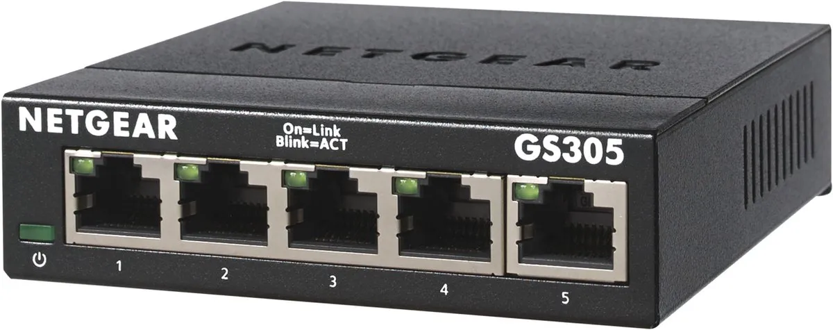 Netgear GS305 Unmanaged Switch 5 Poorten - 1Gbps