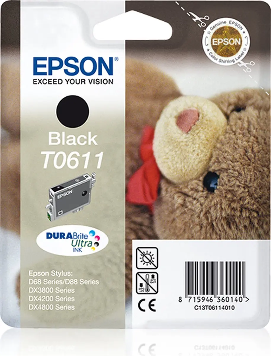 Epson T061 Inktcartridge Zwart - 8ml