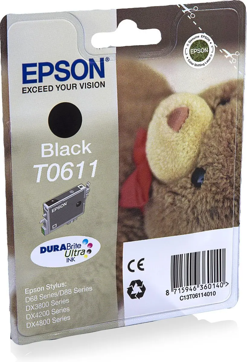 Epson T061 Inktcartridge Zwart - 8ml