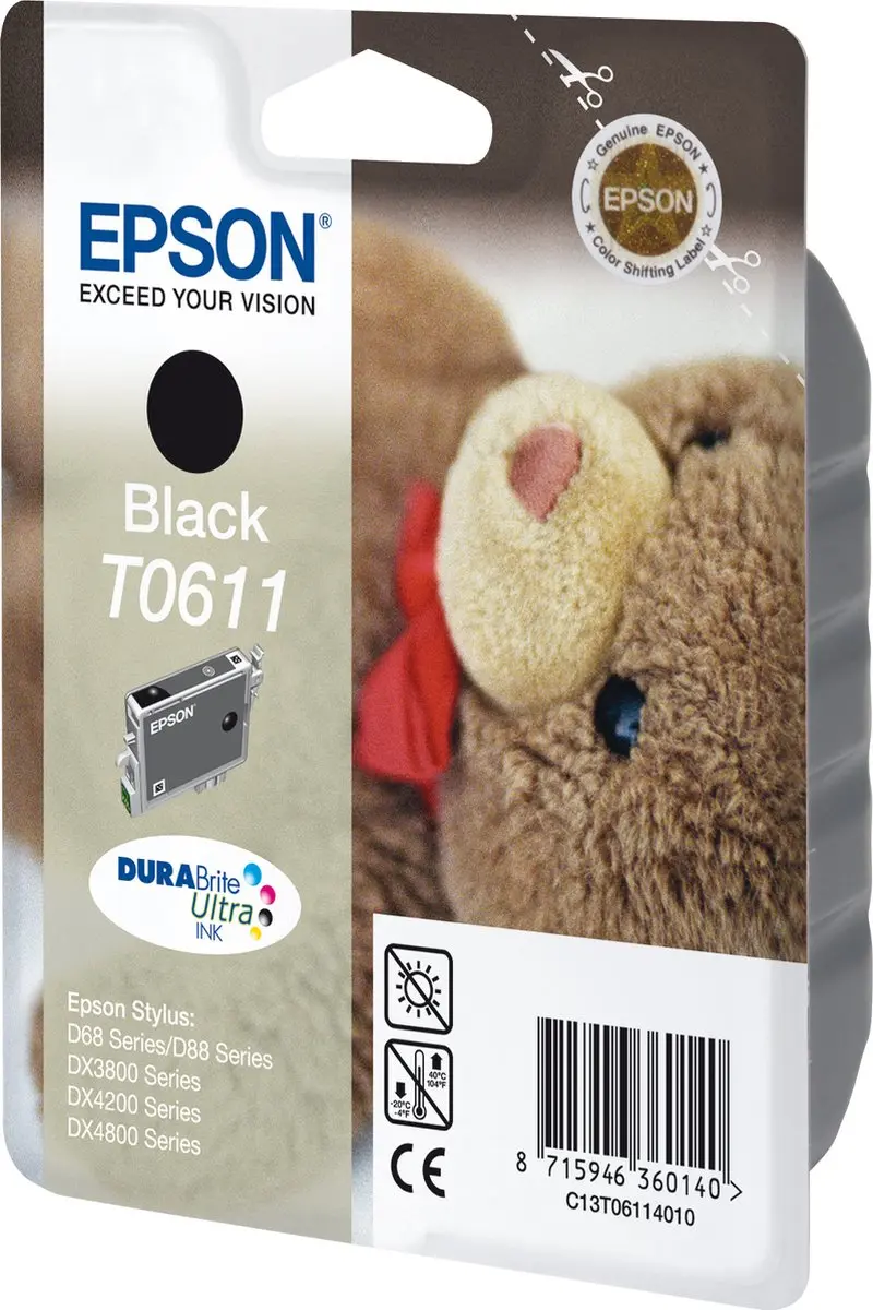 Epson T061 Inktcartridge Zwart - 8ml